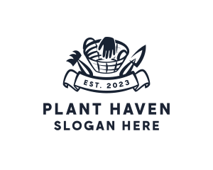 Landscaping Plant Gardener logo design