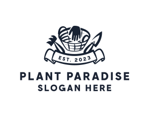 Landscaping Plant Gardener logo design