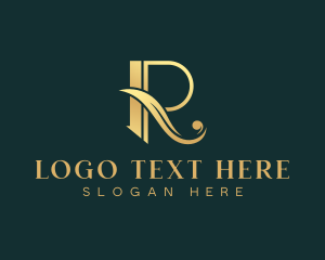 Boutique Luxury Letter R logo