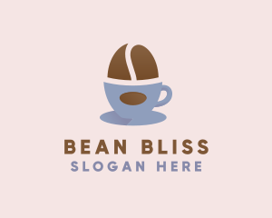 Coffee Bean Cup logo design