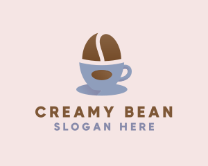 Coffee Bean Cup logo design