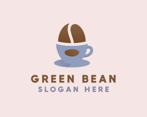 Coffee Bean Cup logo design