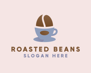 Coffee Bean Cup logo design