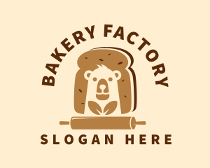 Bear Bread Bakery logo design