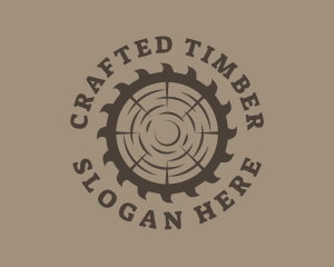 Circular Saw Lumberjack logo design