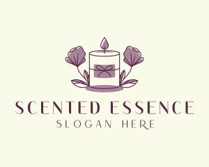 Floral Scented Candle logo design