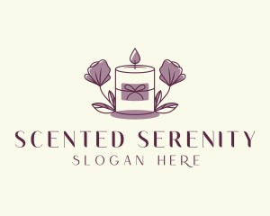 Floral Scented Candle logo design