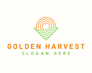 Agriculture Farm Field logo design