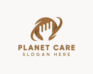 Brown Fork Planet logo design