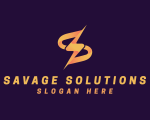 Gradient Electrical Power Maintenance logo design