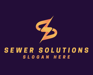 Gradient Electrical Power Maintenance logo design