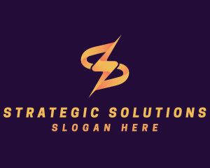 Gradient Electrical Power Maintenance logo design