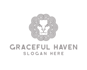 Lion Animal Head Logo