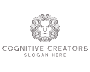 Lion Animal Head logo