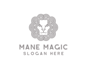 Lion Animal Head logo