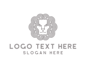 Lion - Lion Animal Head logo design