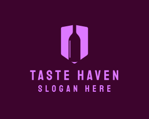 Winery Booze Shield logo design