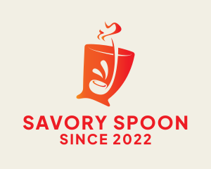 Hotpot Soup Ladle logo design