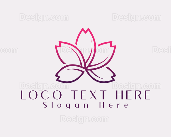 Lotus Feminine Flower Logo