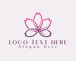 Lotus Feminine Flower logo