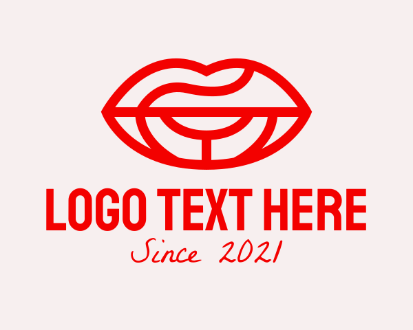 Lipstick logo example 3