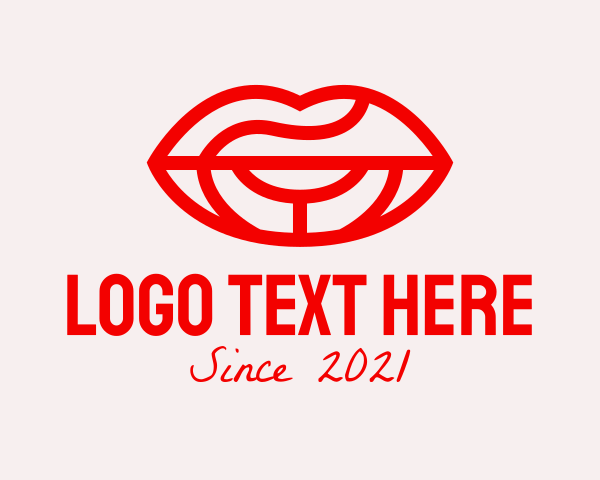 Lipstick logo example 1