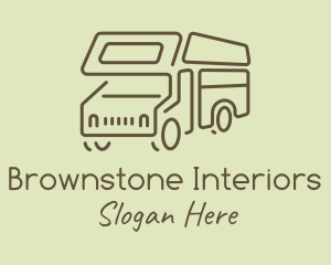 Brown Travel Campervan logo