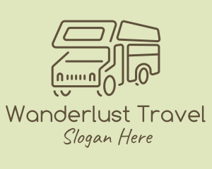 Brown Travel Campervan logo