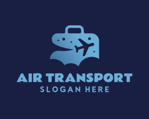 Airplane Travel Briefcase logo design