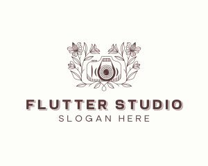 Floral Camera Studio logo design