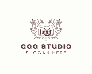 Floral Camera Studio logo design