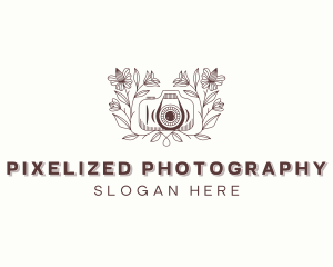 Floral Camera Studio logo design