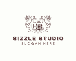 Floral Camera Studio logo design