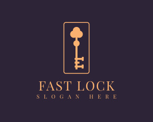 Clover Hotel Key logo design