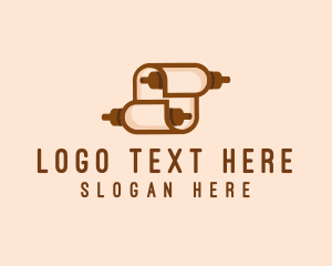 Publishing Writer Scroll logo design