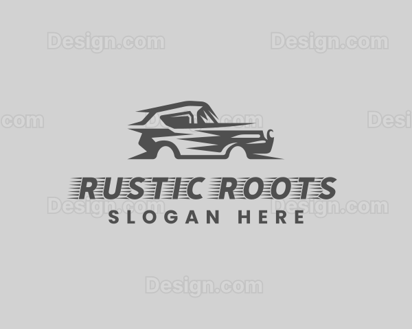 Fast Car Automobile Logo