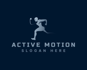 Running Athlete Man logo