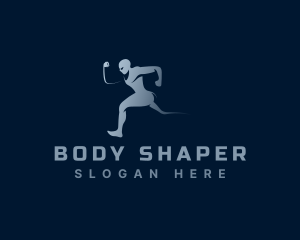 Running Athlete Man logo design