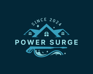 Power Washing Disinfection logo design