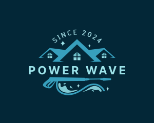 Power Washing Disinfection logo design