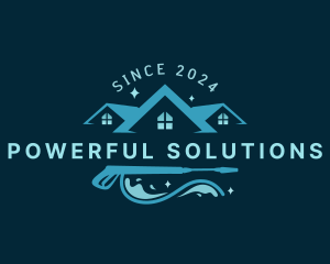 Power Washing Disinfection logo design