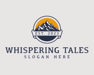 Mountaineering Hiking Summit Logo