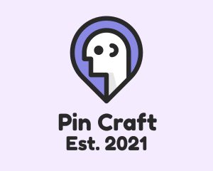 Man Location Pin logo