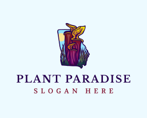 Swamp Pitcher Plant Georgia logo design