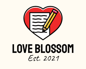 Love Letter Writing logo design