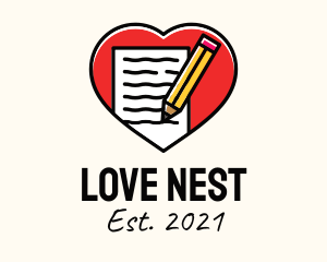 Love Letter Writing logo design