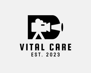 Video Camera Letter D  logo