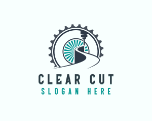 Industrial Laser Cutting Machinery logo design