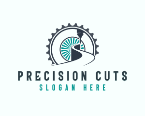 Industrial Laser Cutting Machinery logo design