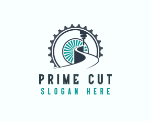 Industrial Laser Cutting Machinery logo design